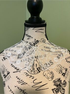 Delicate White Lace Collar Accessory